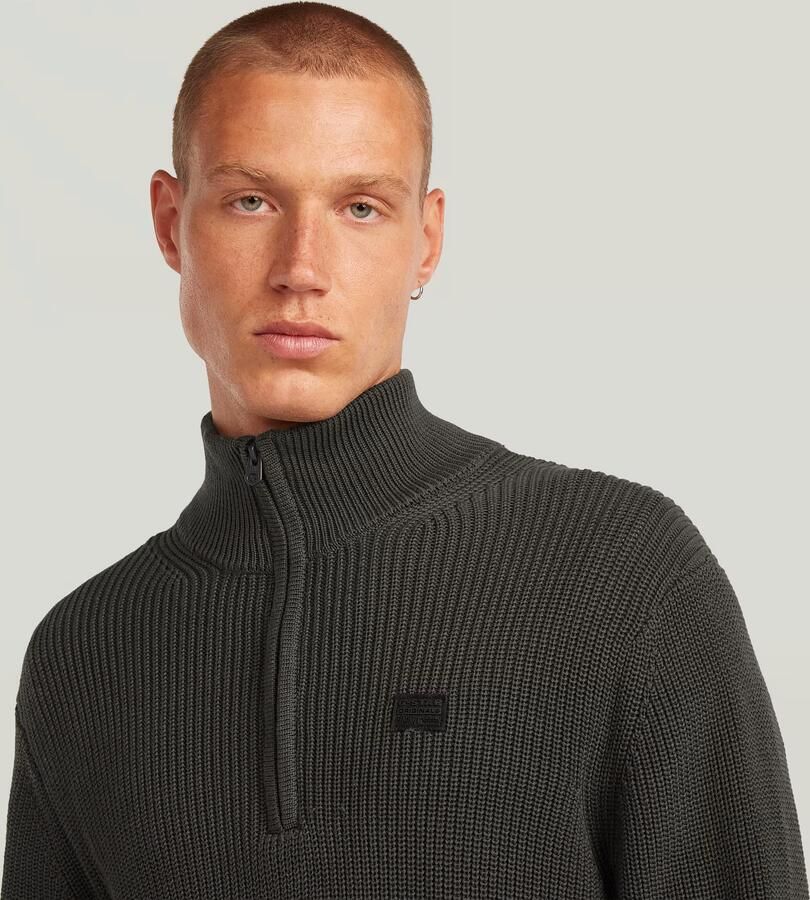 G-Star RAW Pullover Half Zip Knit Grijs Heren - Foto 3