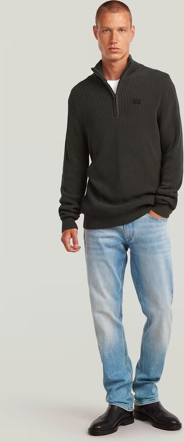 G-Star RAW Pullover Half Zip Knit Grijs Heren - Foto 7