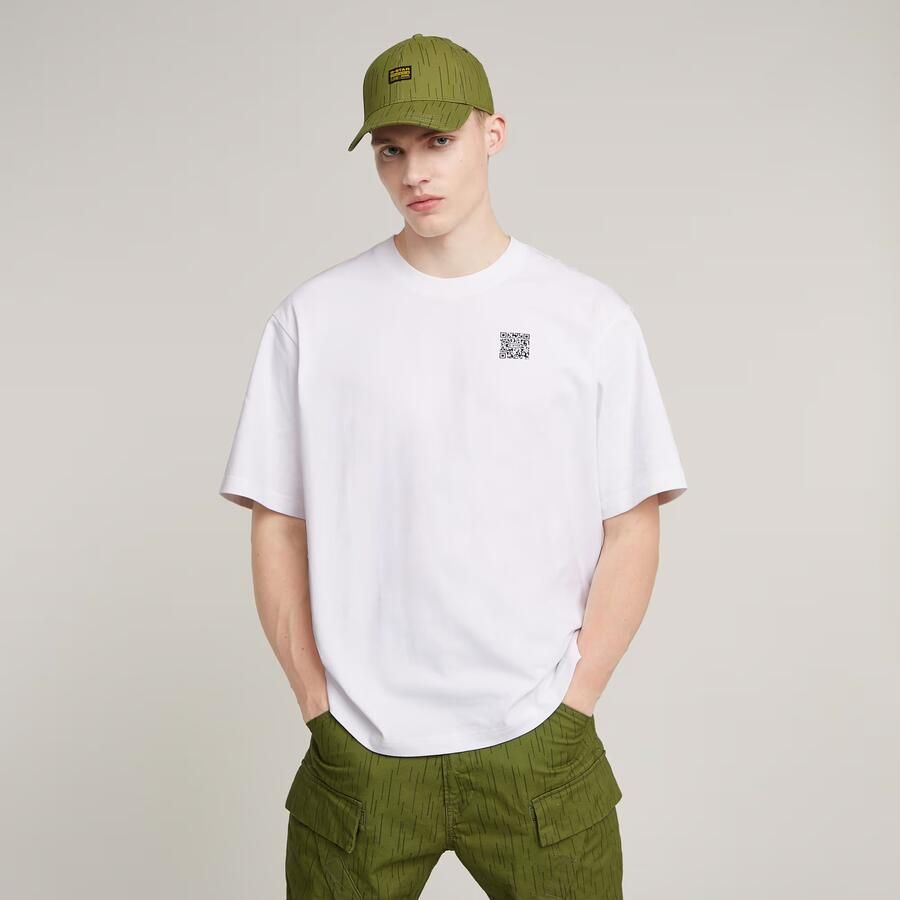 G-Star RAW QR Mini Maxi Boxy T-Shirt Wit Heren - Foto 7