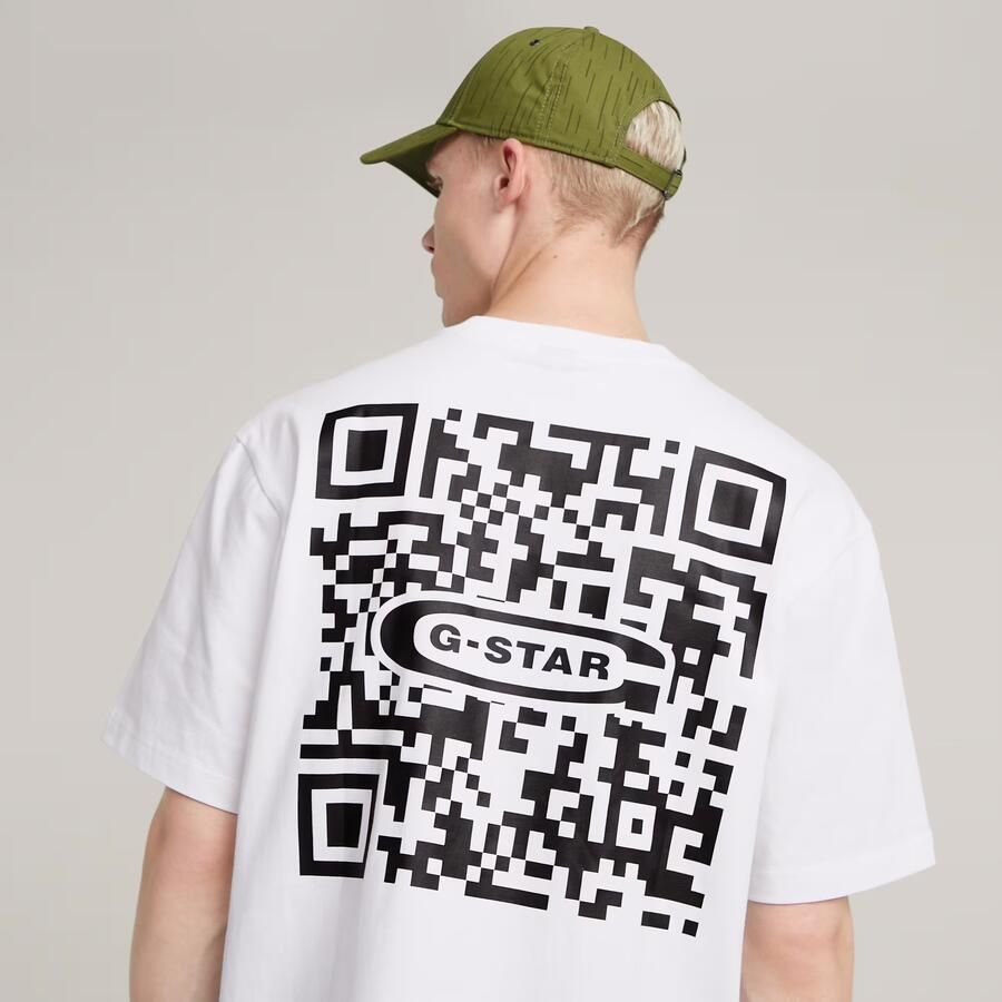 G-Star RAW QR Mini Maxi Boxy T-Shirt Wit Heren - Foto 3