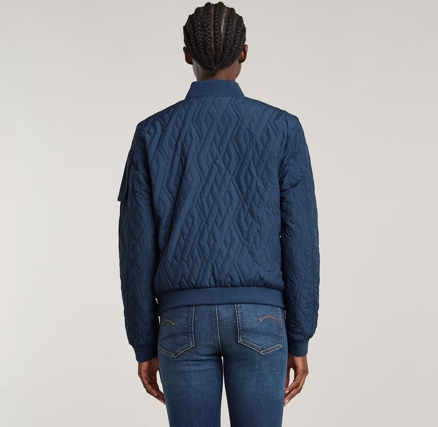 G-Star RAW Quilted Bomberjack Midden blauw Dames - Foto 6