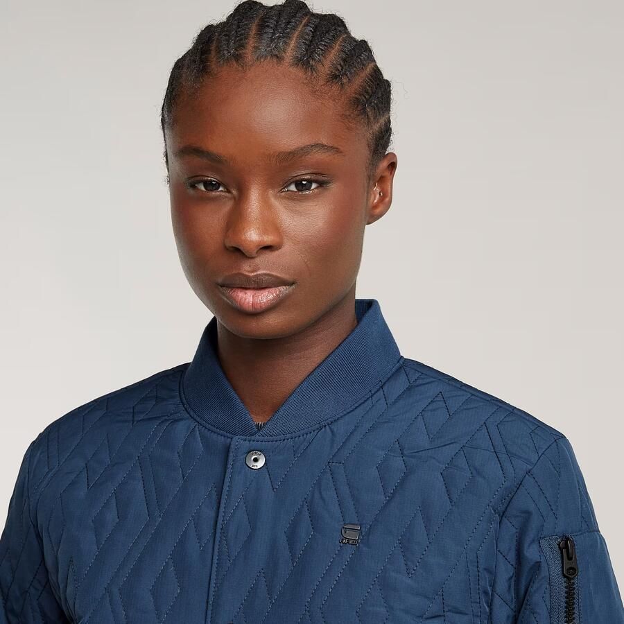 G-Star RAW Quilted Bomberjack Midden blauw Dames - Foto 3