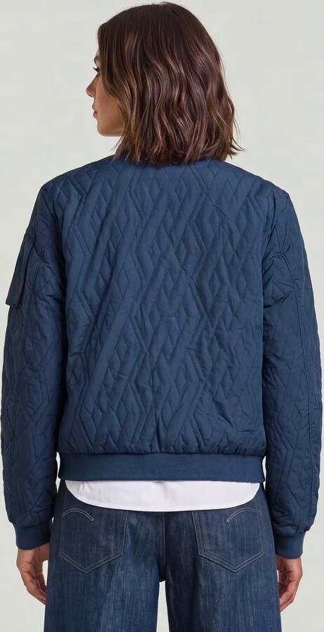 G-Star RAW Quilted Bomberjack Midden blauw Dames - Foto 6