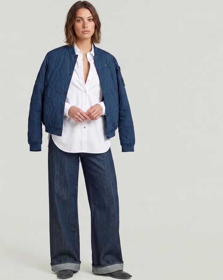 G-Star RAW Quilted Bomberjack Midden blauw Dames - Foto 5