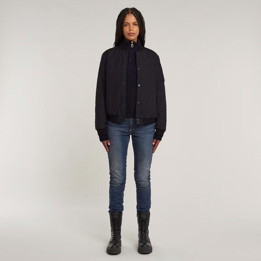 G-Star RAW Quilted Bomberjack Zwart Dames - Foto 3