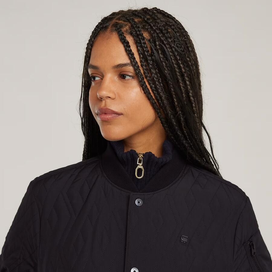 G-Star RAW Quilted Bomberjack Zwart Dames - Foto 4