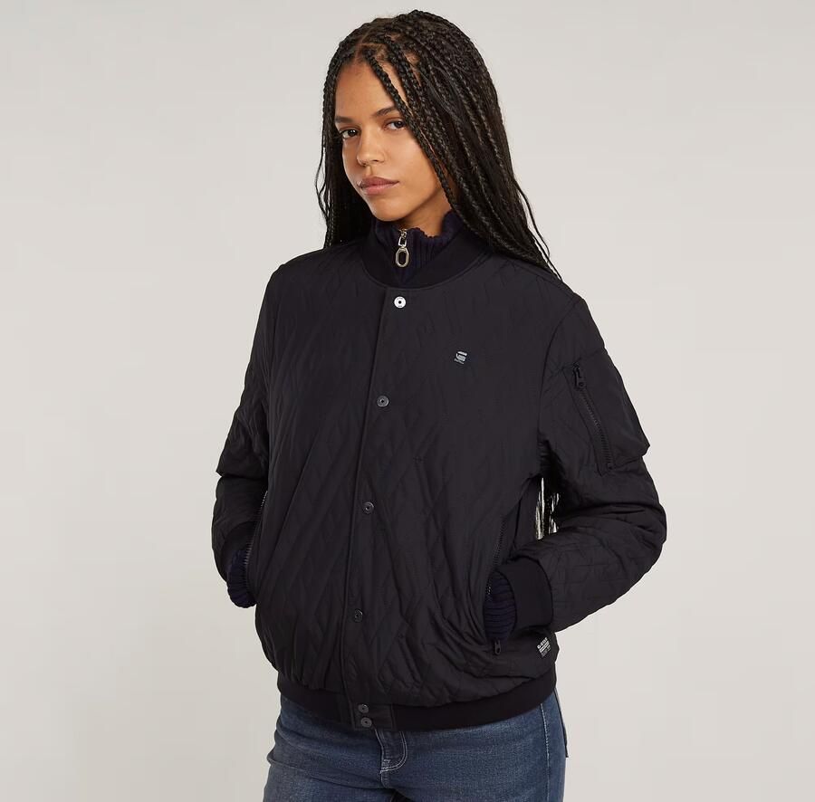 G-Star RAW Quilted Bomberjack Zwart Dames - Foto 5
