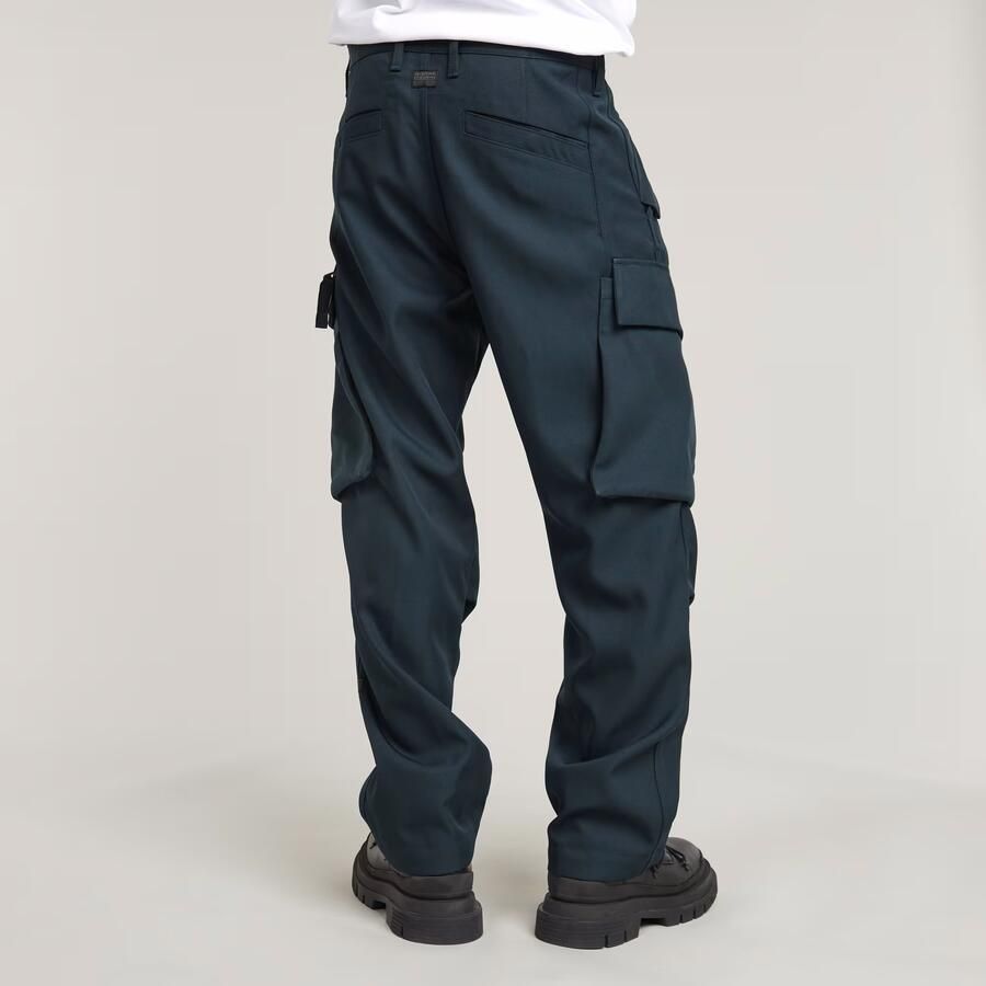 G-Star RAW R-3N Regular Straight Cargo Broek Donkerblauw Heren