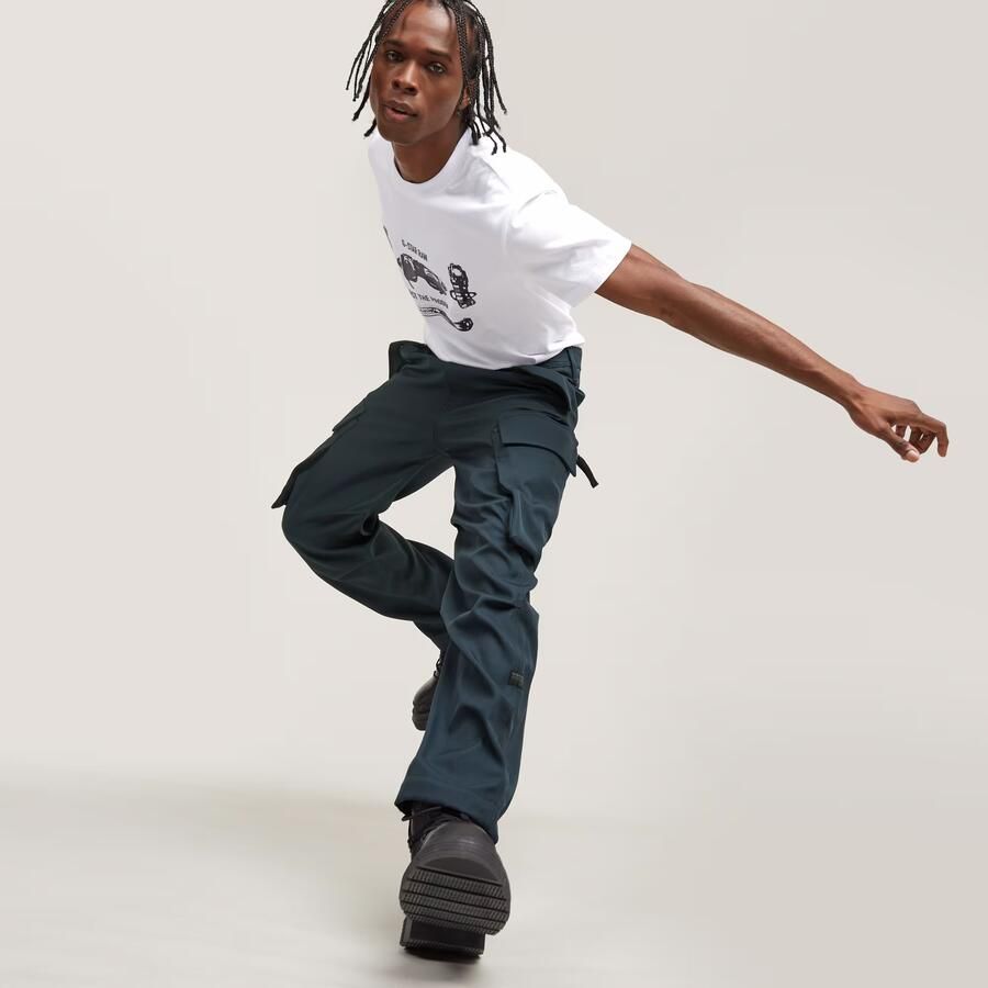 G-Star RAW R-3N Regular Straight Cargo Broek Donkerblauw Heren - Foto 2