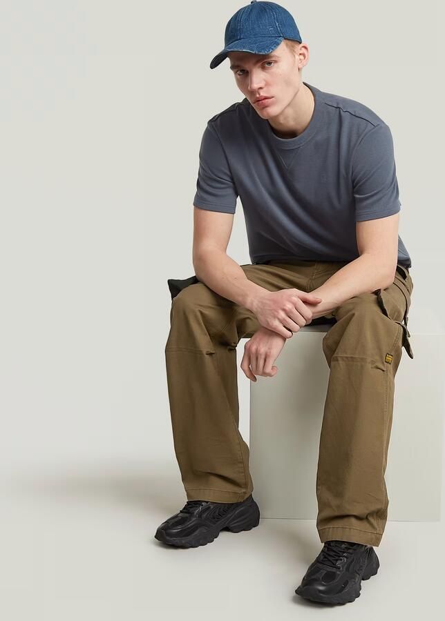 G-Star RAW R-3N Regular Straight Cargobroek Bruin Heren - Foto 4