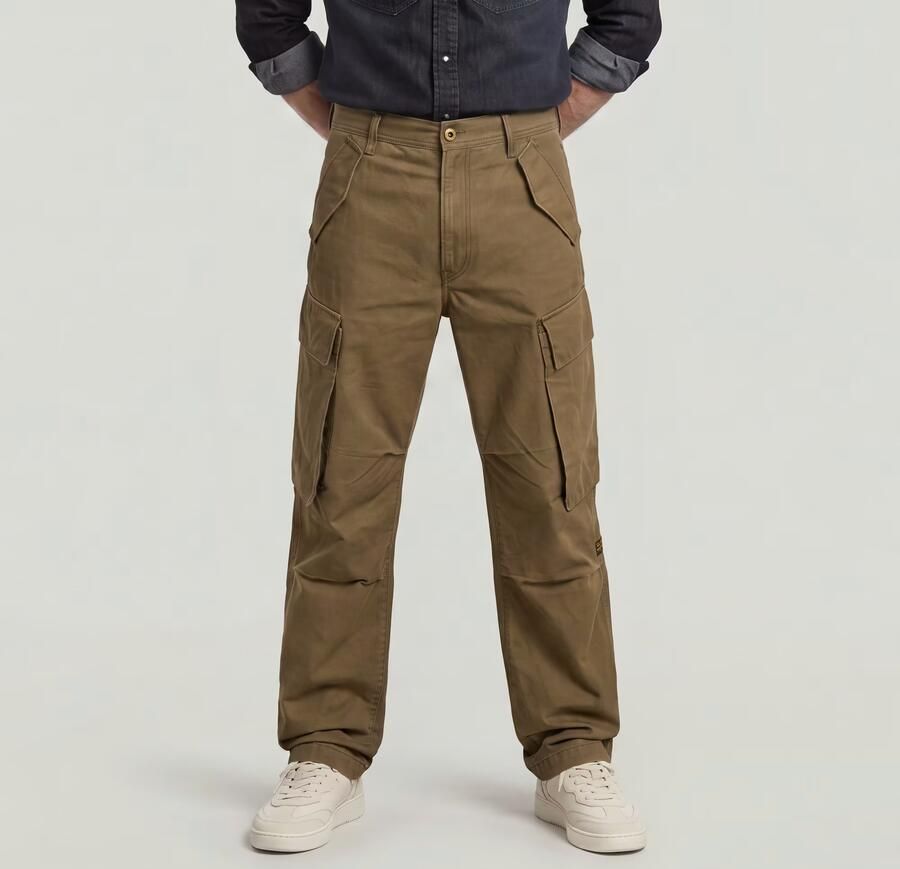 G-Star RAW R-3N Regular Straight Cargobroek Bruin Heren - Foto 5