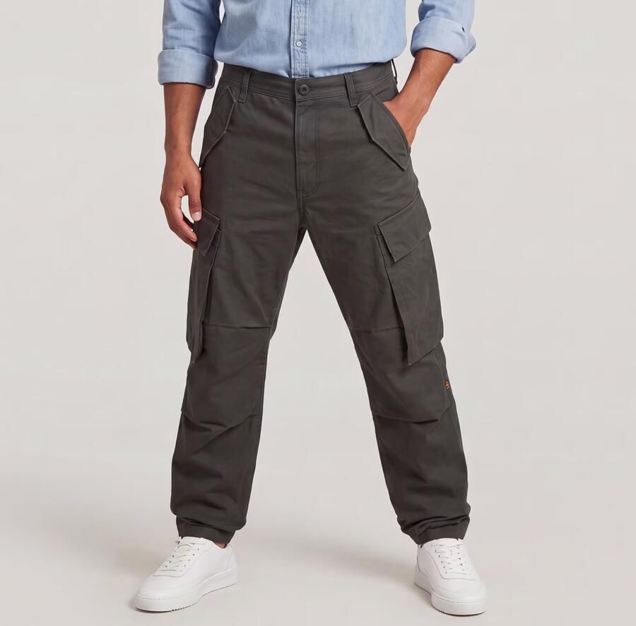 G-Star RAW R-3N Regular Straight Cargobroek Grijs Heren - Foto 4