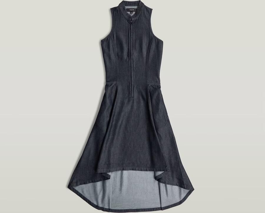 G-Star RAW Racer Maxi Flare-jurk Donkerblauw Dames - Foto 4