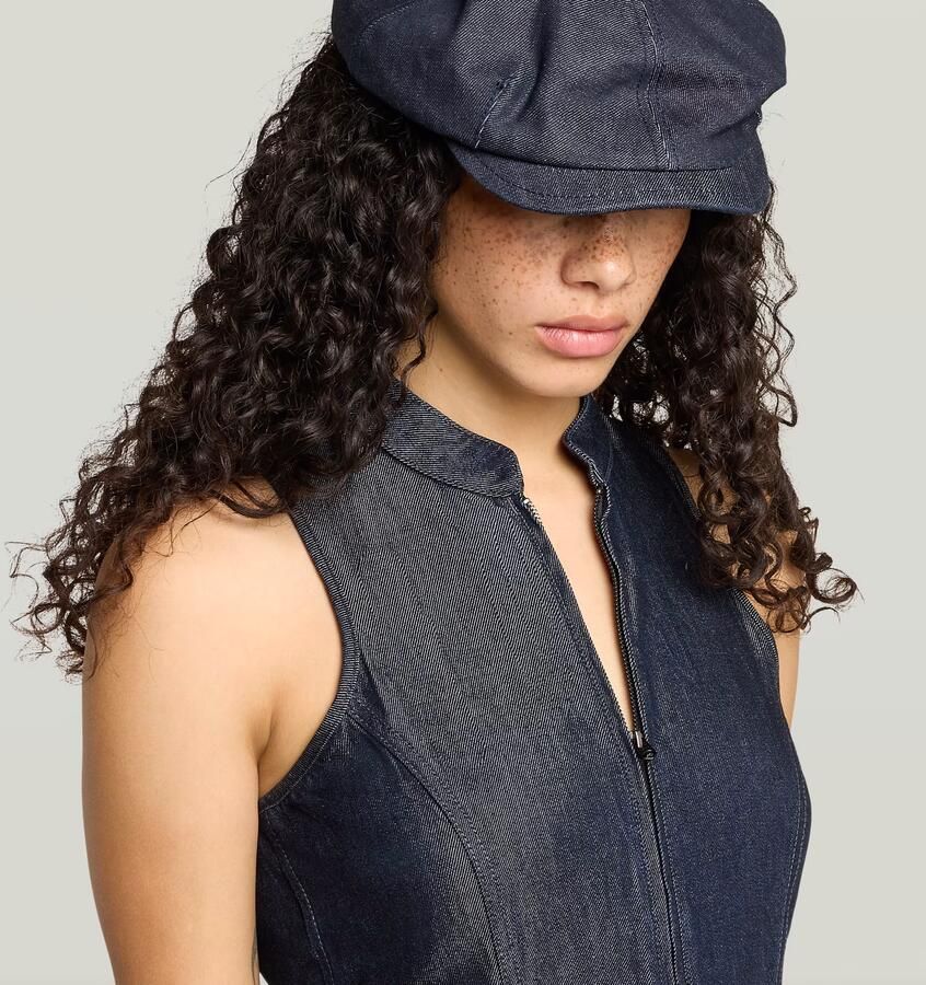 G-Star RAW Racer Maxi Flare-jurk Donkerblauw Dames - Foto 3