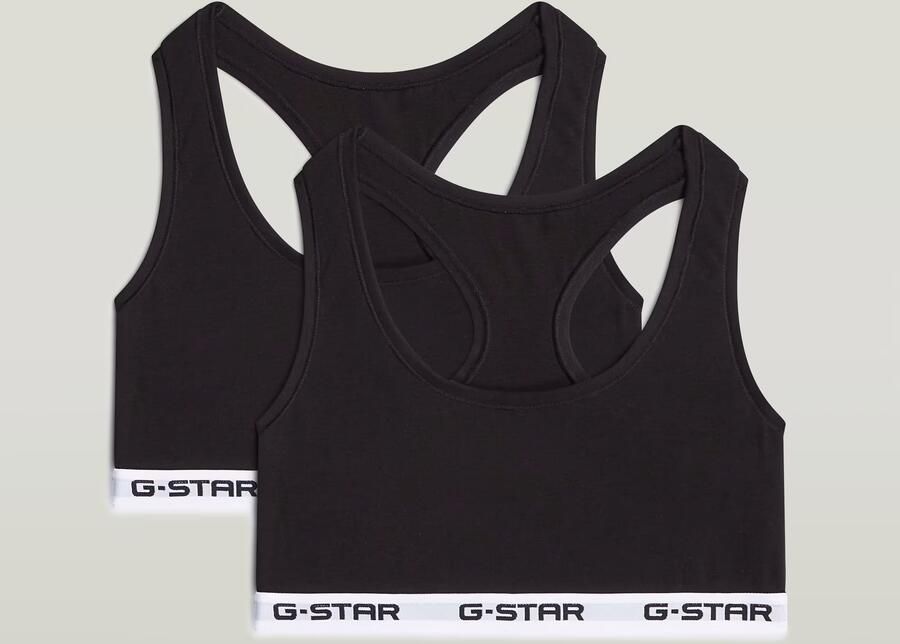G-Star RAW Racerback Bralette Set van 2 Meerkleurig Dames