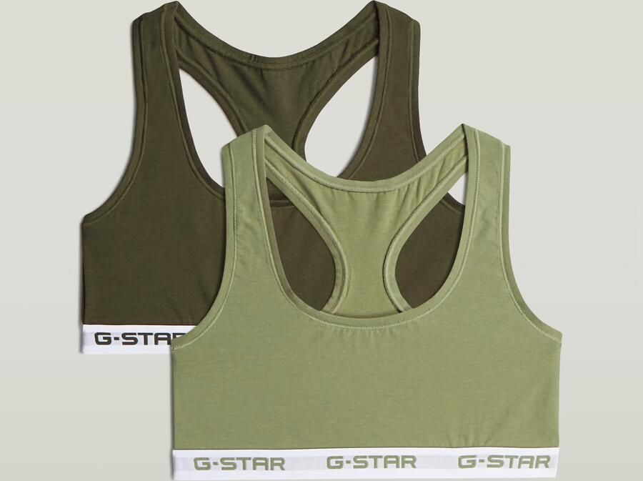 G-Star RAW Racerback Bralette Set van 2 Meerkleurig Dames