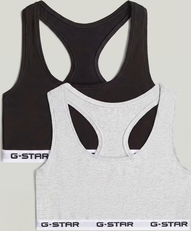G-Star RAW Racerback Bralette Set van 2 Meerkleurig Dames