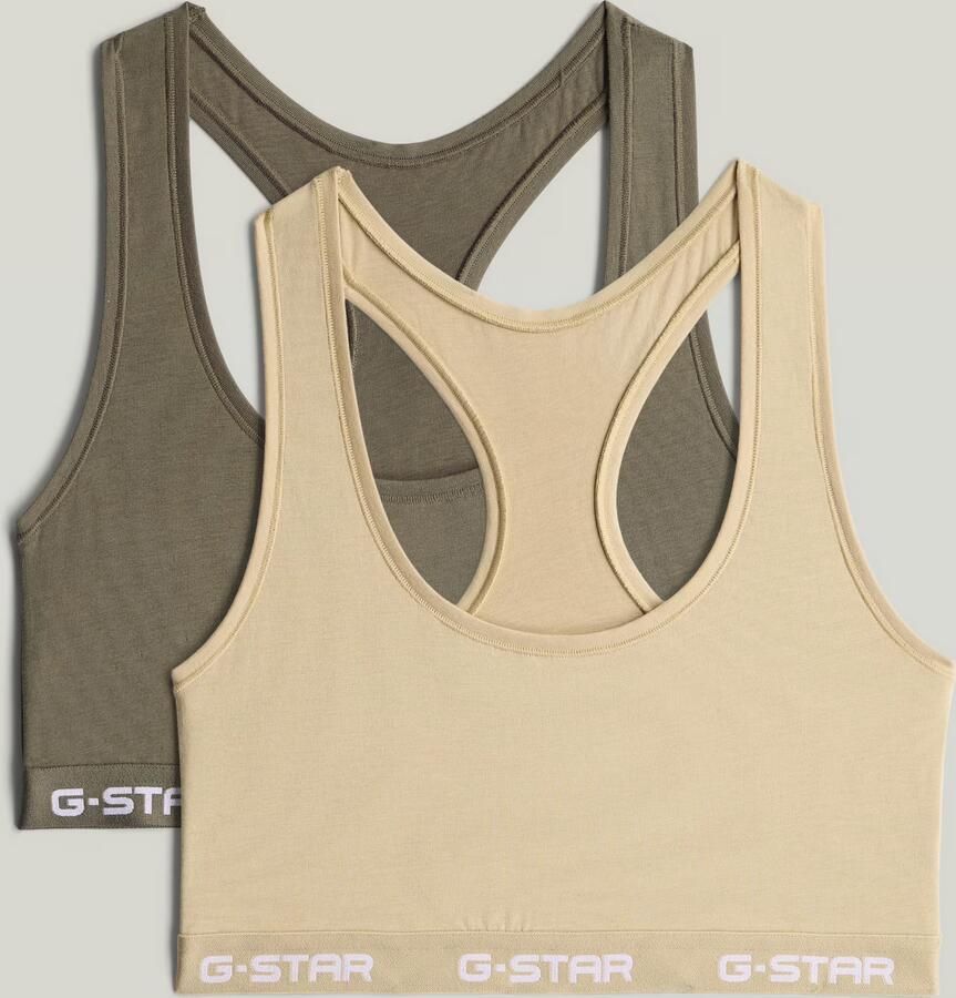 G-Star RAW Racerback Bralette Set van 2 Meerkleurig Dames