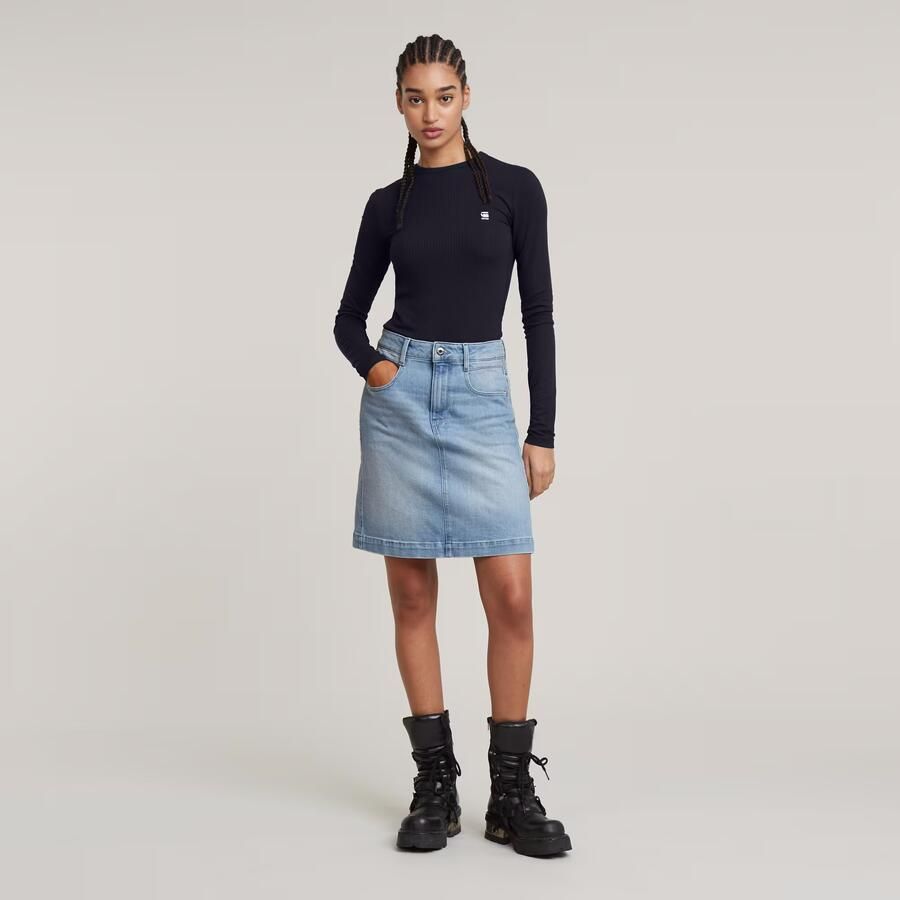 G-Star RAW Radar Rok Midden blauw Dames - Foto 4