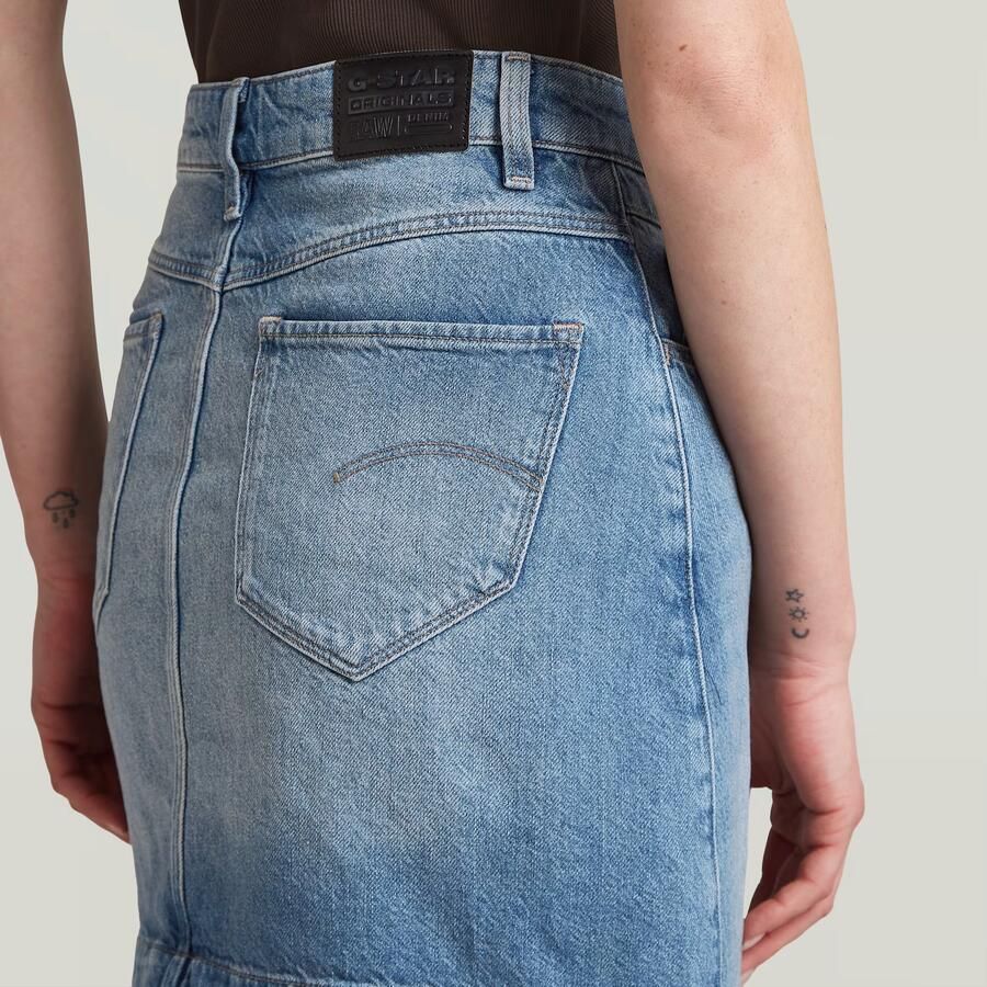 G-Star RAW Radar Rok Midden blauw Dames - Foto 2