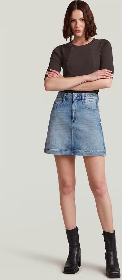 G-Star RAW Radar Rok Midden blauw Dames - Foto 5