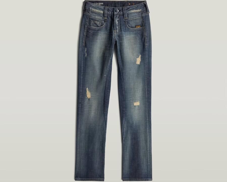 G-Star RAW Radar Slim Straight Jeans Midden blauw Dames - Foto 4