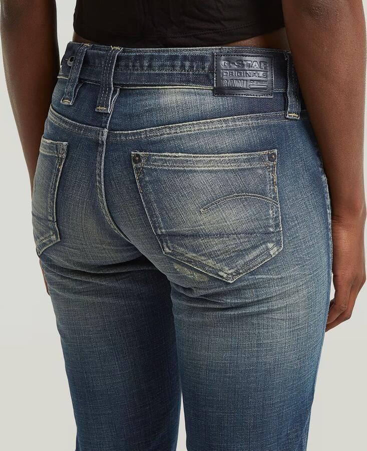 G-Star RAW Radar Slim Straight Jeans Midden blauw Dames - Foto 3