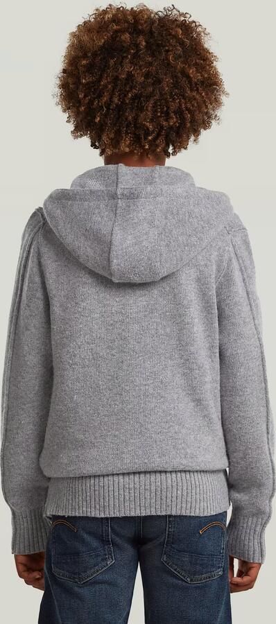 G-Star RAW Rag Hooded Full Zip Trui voor jongens Grijs jongens - Foto 5