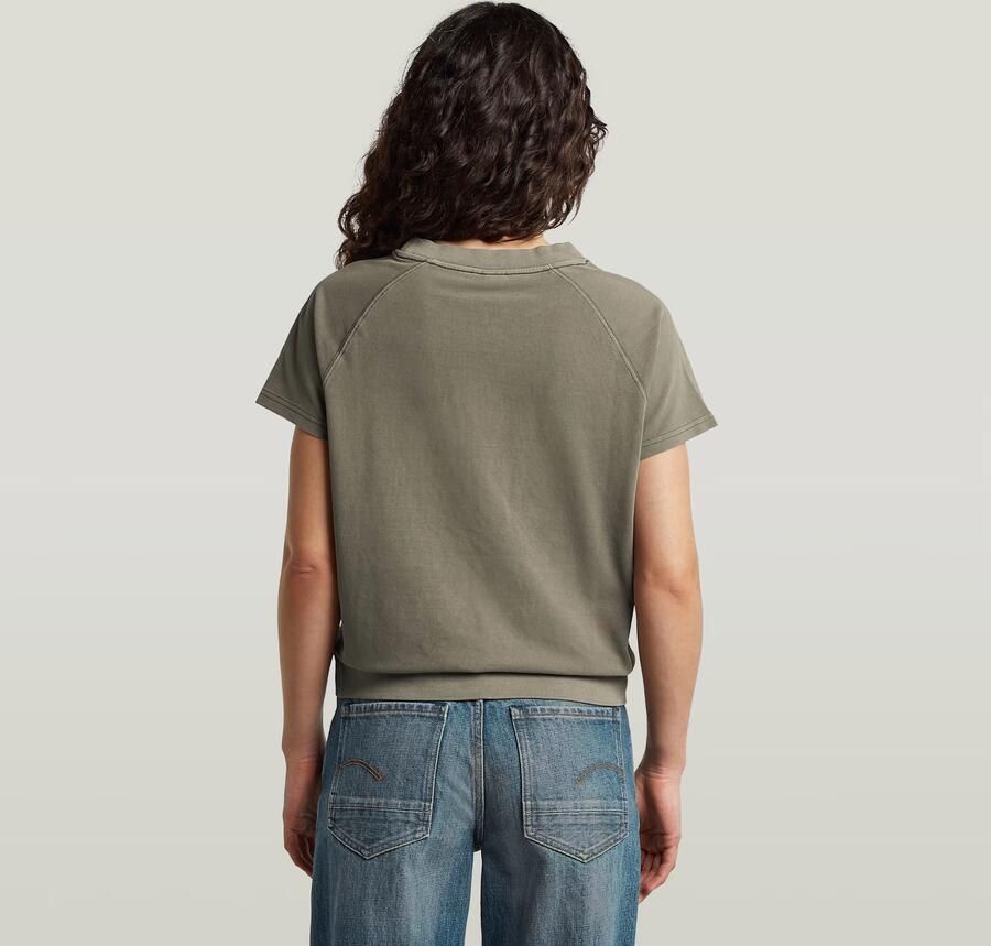 G-Star RAW Raglan T-Shirt Bruin Dames - Foto 4