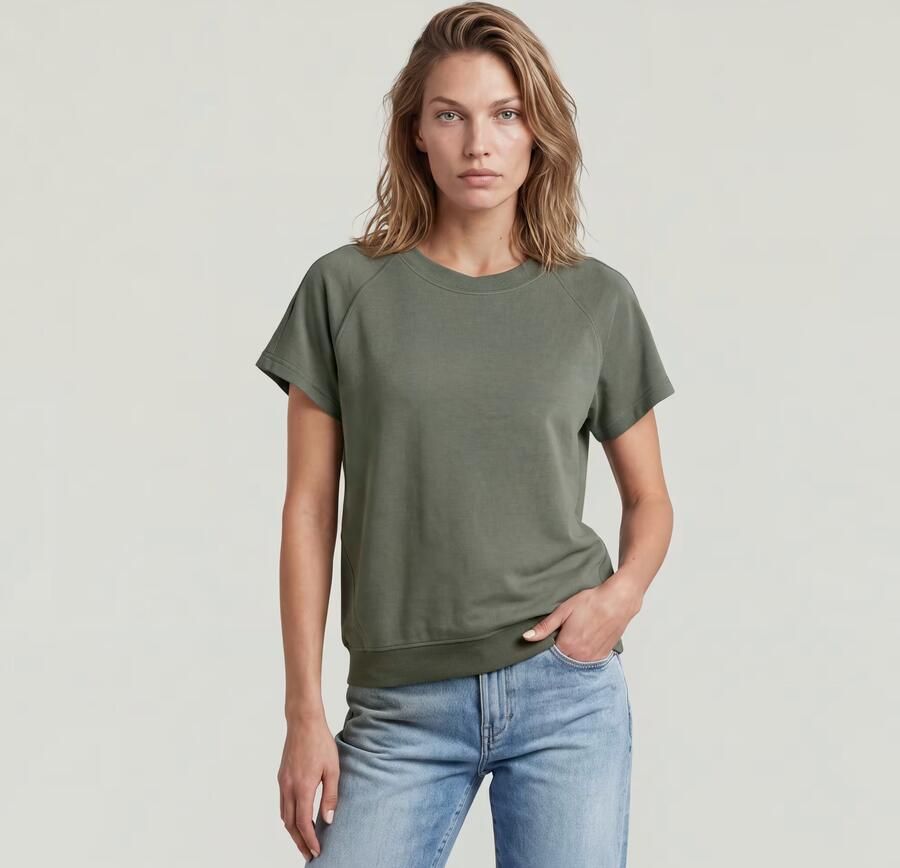 G-Star RAW Raglan T-Shirt Groen Dames - Foto 3