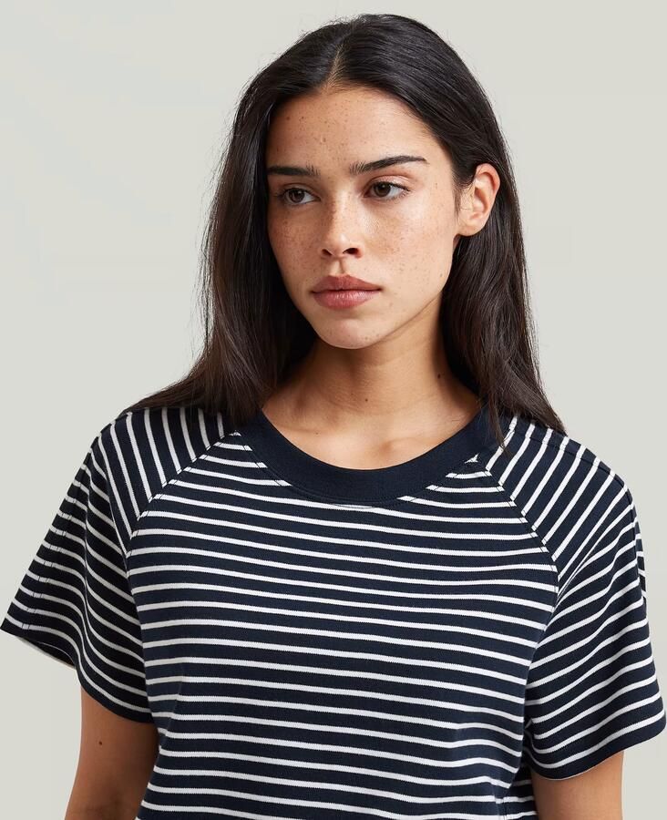 G-Star Raw Relaxed fit T-shirt van katoenmix met labelpatch