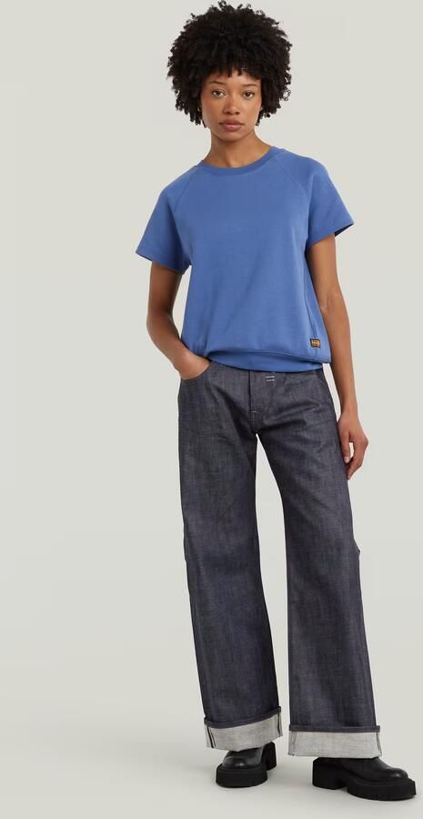 G-Star RAW Raglan T-shirt Midden blauw Dames - Foto 4