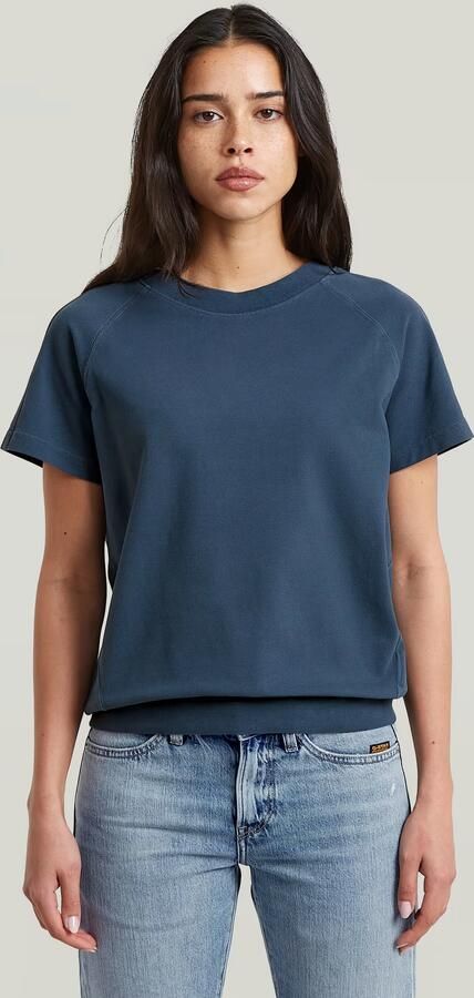 G-Star RAW Raglan T-Shirt Midden blauw Dames