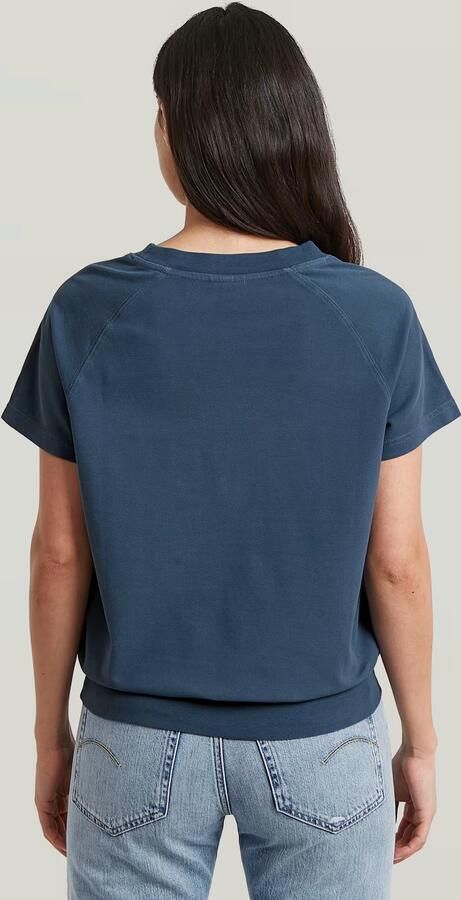 G-Star RAW Raglan T-Shirt Midden blauw Dames - Foto 5