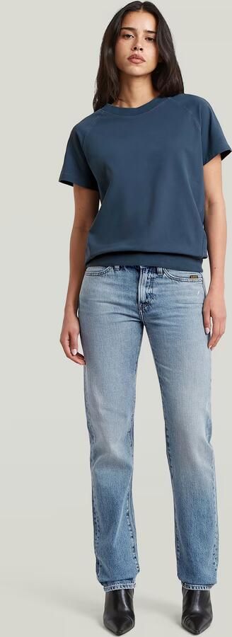 G-Star RAW Raglan T-Shirt Midden blauw Dames - Foto 7