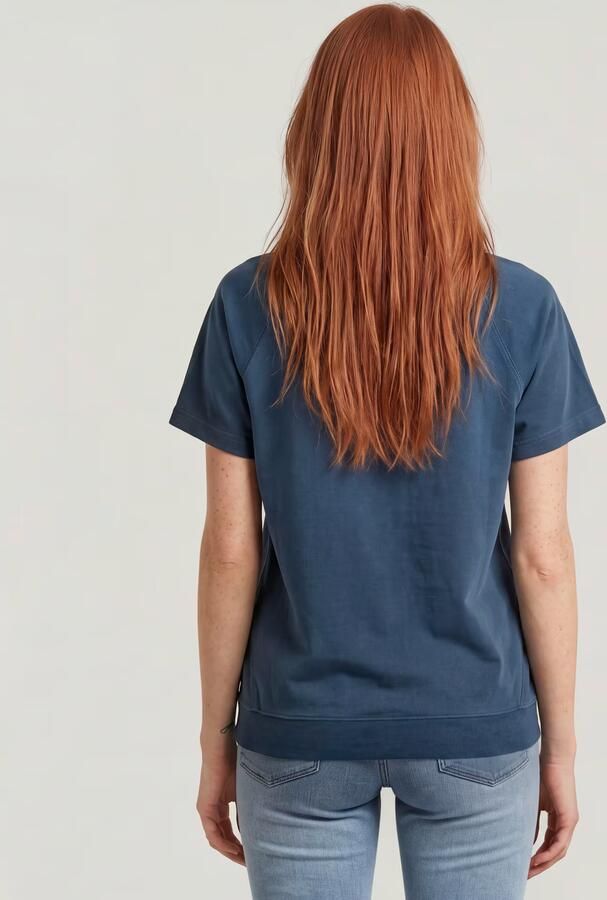 G-Star RAW Raglan T-Shirt Midden blauw Dames - Foto 4