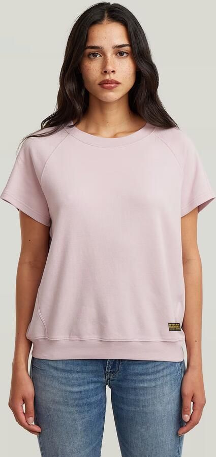 G-Star Raw Regular fit T-shirt met logopatch model 'Raglan' - Foto 4