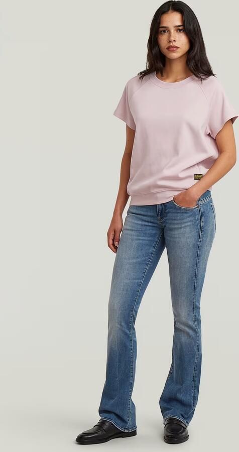 G-Star Raw Regular fit T-shirt met logopatch model 'Raglan' - Foto 10