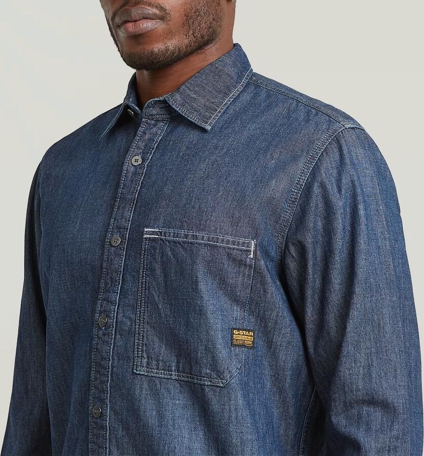 G-Star Raw Overhemd Lange Mouw REGULAR 1 PKT SHIRT LS - Foto 2