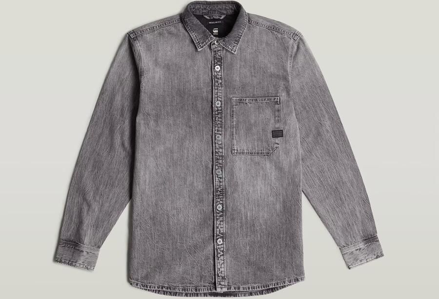 G-Star Raw Overhemd Lange Mouw Regular 1 Pkt Shirt Ls - Foto 4