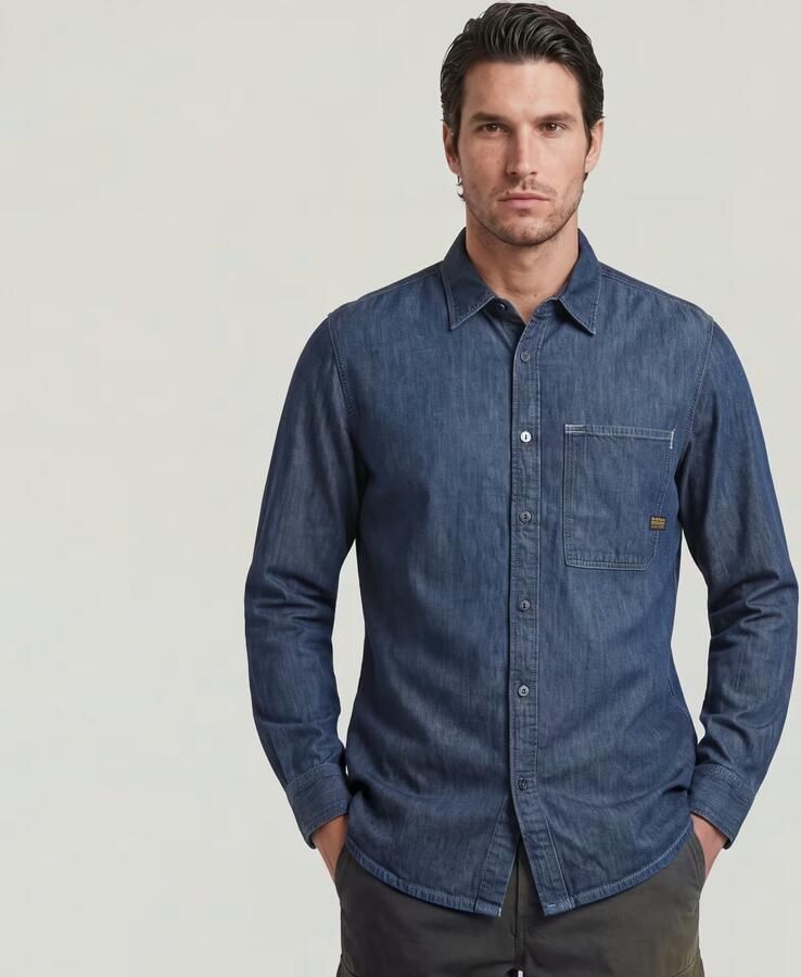 G-Star Raw Overhemd Lange Mouw Regular 1 Pkt Shirt Ls - Foto 6