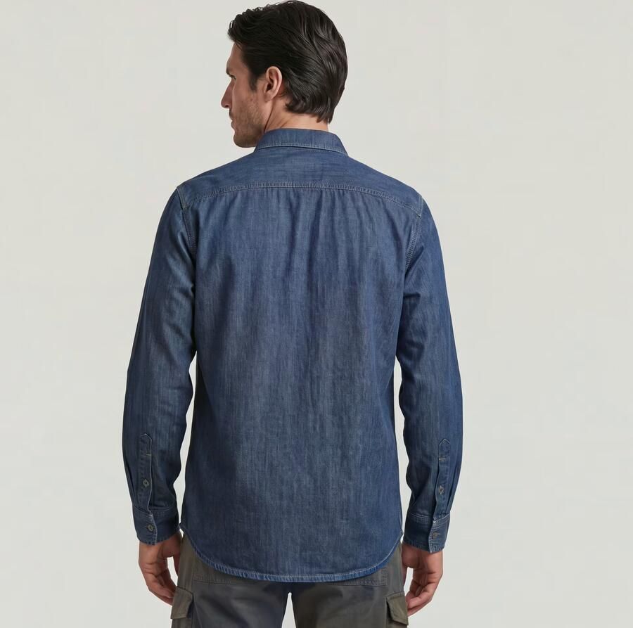 G-Star Raw Overhemd Lange Mouw Regular 1 Pkt Shirt Ls - Foto 3