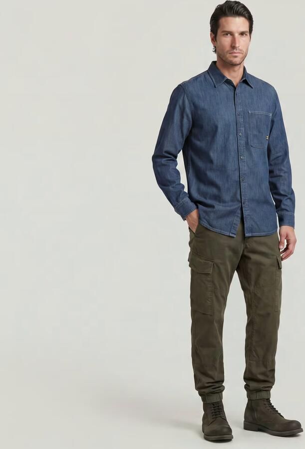 G-Star Raw Overhemd Lange Mouw Regular 1 Pkt Shirt Ls - Foto 7