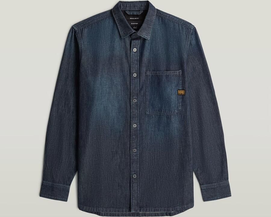 G-Star RAW Regular 1-Pocket Overhemd Donkerblauw Heren - Foto 3