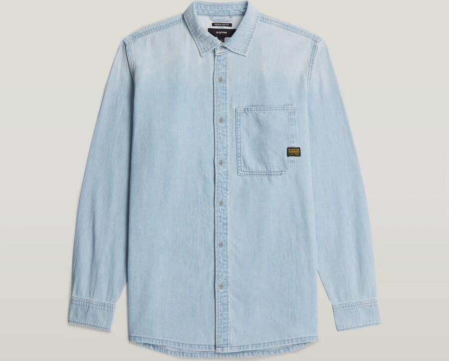 G-Star RAW Regular 1-Pocket Overhemd Lichtblauw Heren - Foto 3