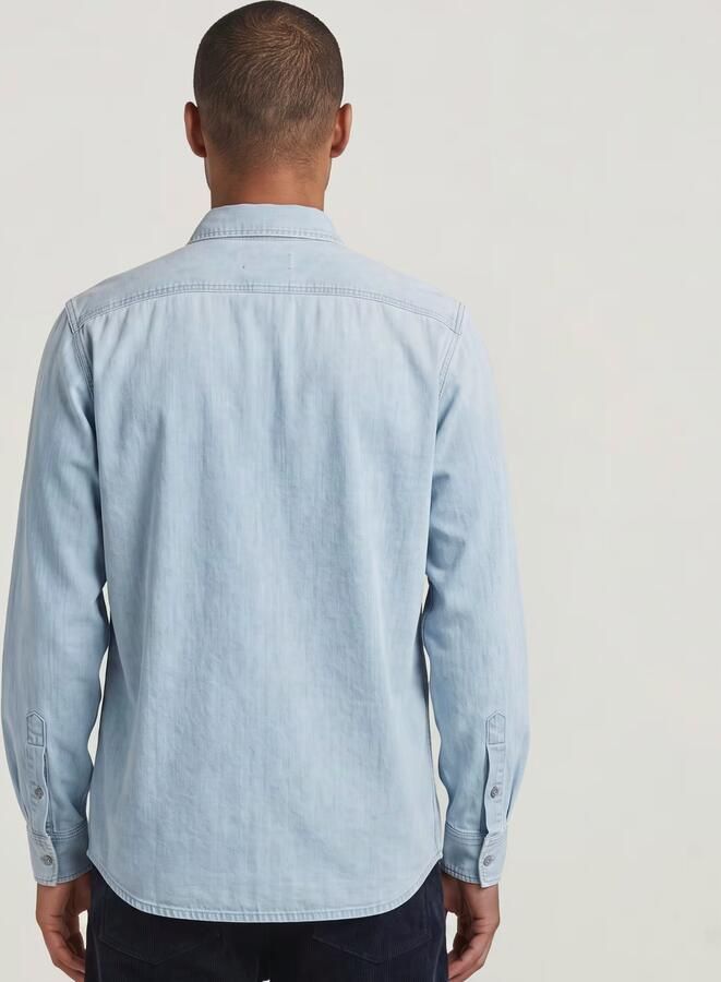 G-Star RAW Regular 1-Pocket Overhemd Lichtblauw Heren - Foto 4