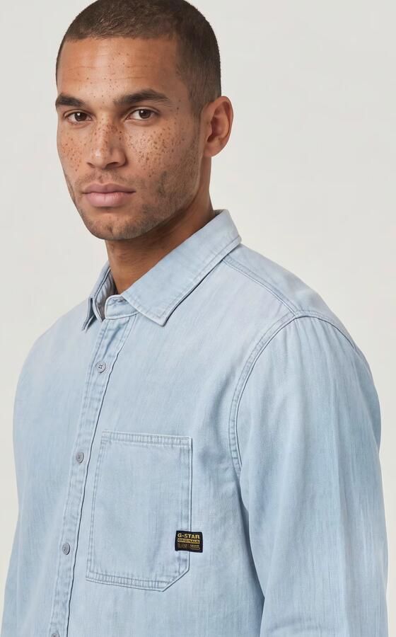 G-Star RAW Regular 1-Pocket Overhemd Lichtblauw Heren - Foto 5