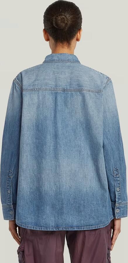 G-Star RAW Regular 2-Pocket Overhemd Lichtblauw Dames - Foto 4