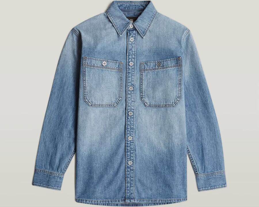 G-Star RAW Regular 2-Pocket Overhemd Lichtblauw Dames - Foto 3