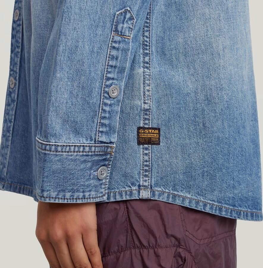G-Star RAW Regular 2-Pocket Overhemd Lichtblauw Dames - Foto 2
